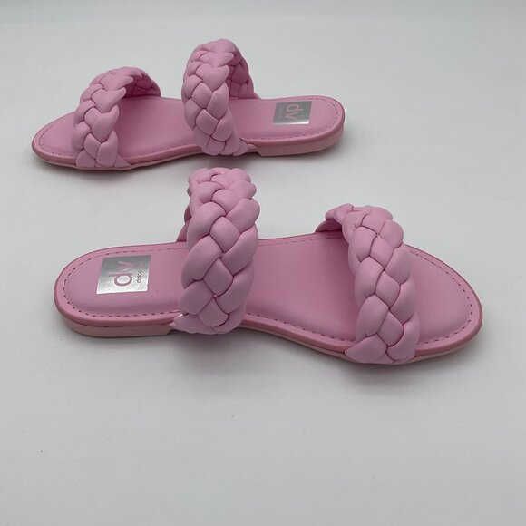DV Dolce Vita Girls Sz 2 Band Braided Careena Pink Flat Sandal NEW in Box - Picture 3 of 8